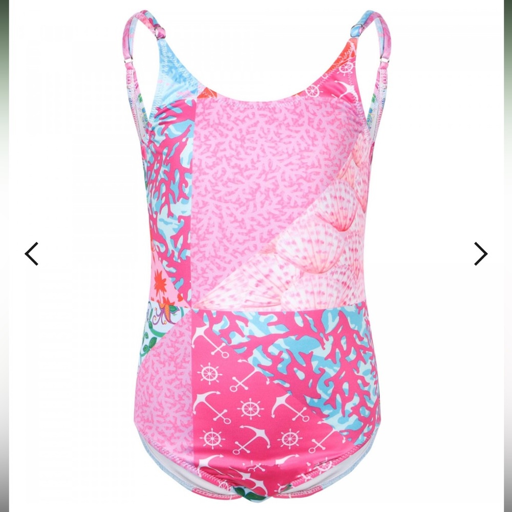 STELLA COVE
Patchwork Sea One Piece Swimsuit in Pink Size 14 Years